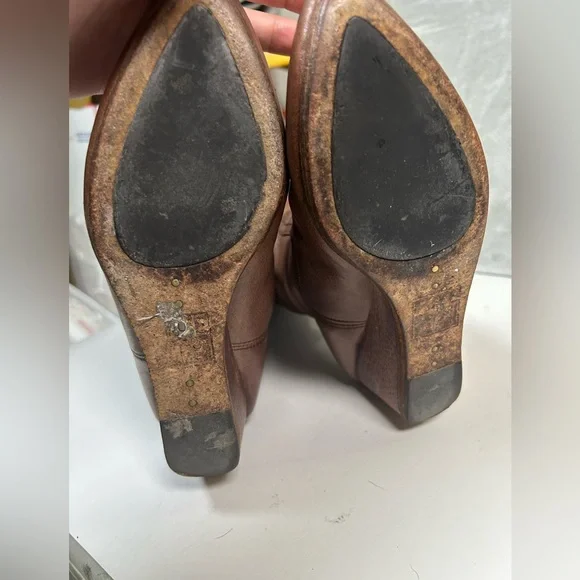 Frye missy tall leather wedge heel boots - Picture 9 of 16